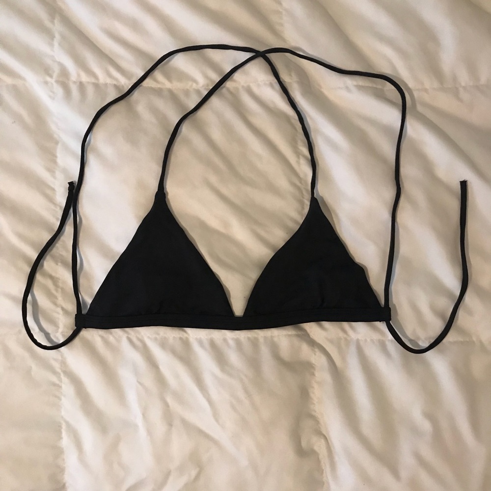 San Lorenzo black triangle bikini top
